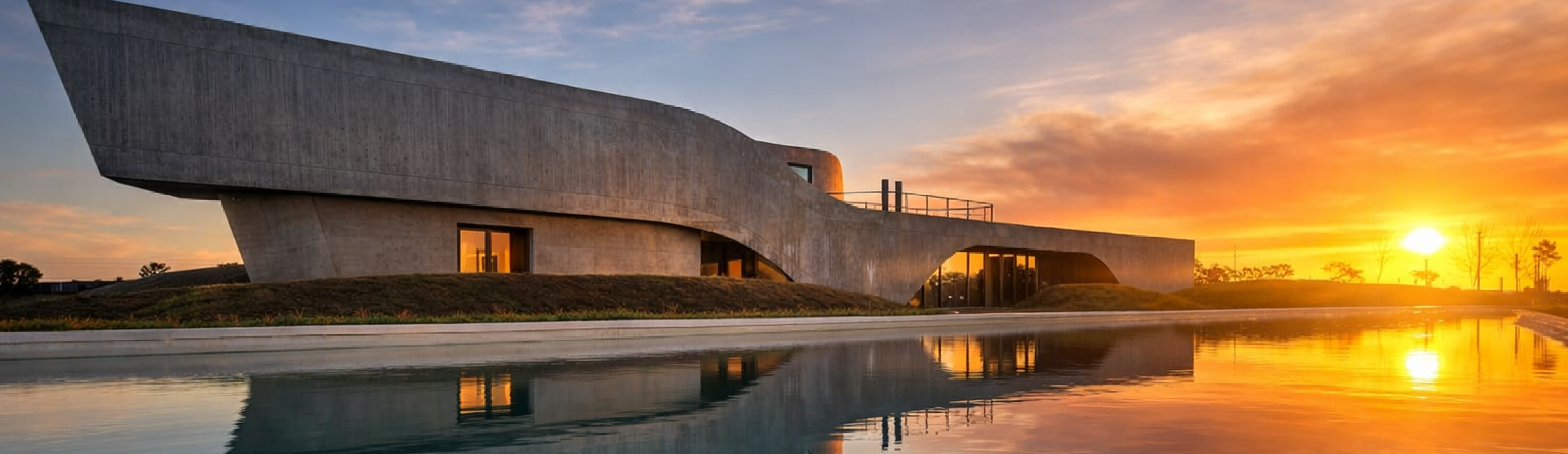 Club House Alea al atardecer